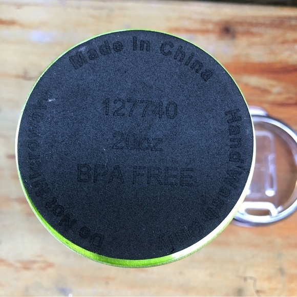 Alpha Gamma Delta Sorority Green Stainless 20oz Travel Tumbler with Sliding Lid - Picture 8 of 9